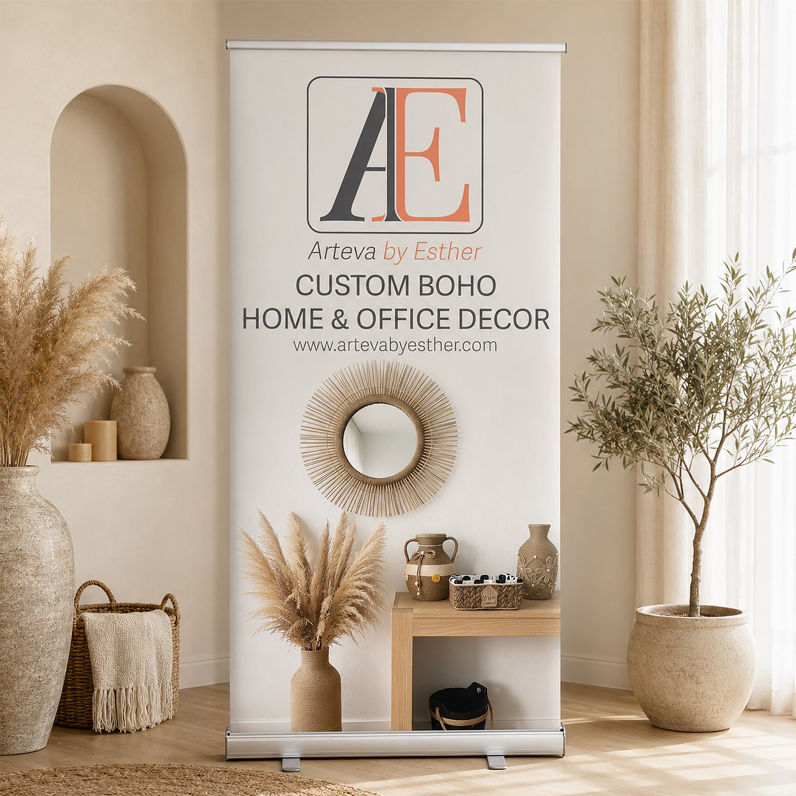 Retractable Sign Display - Printed Collateral