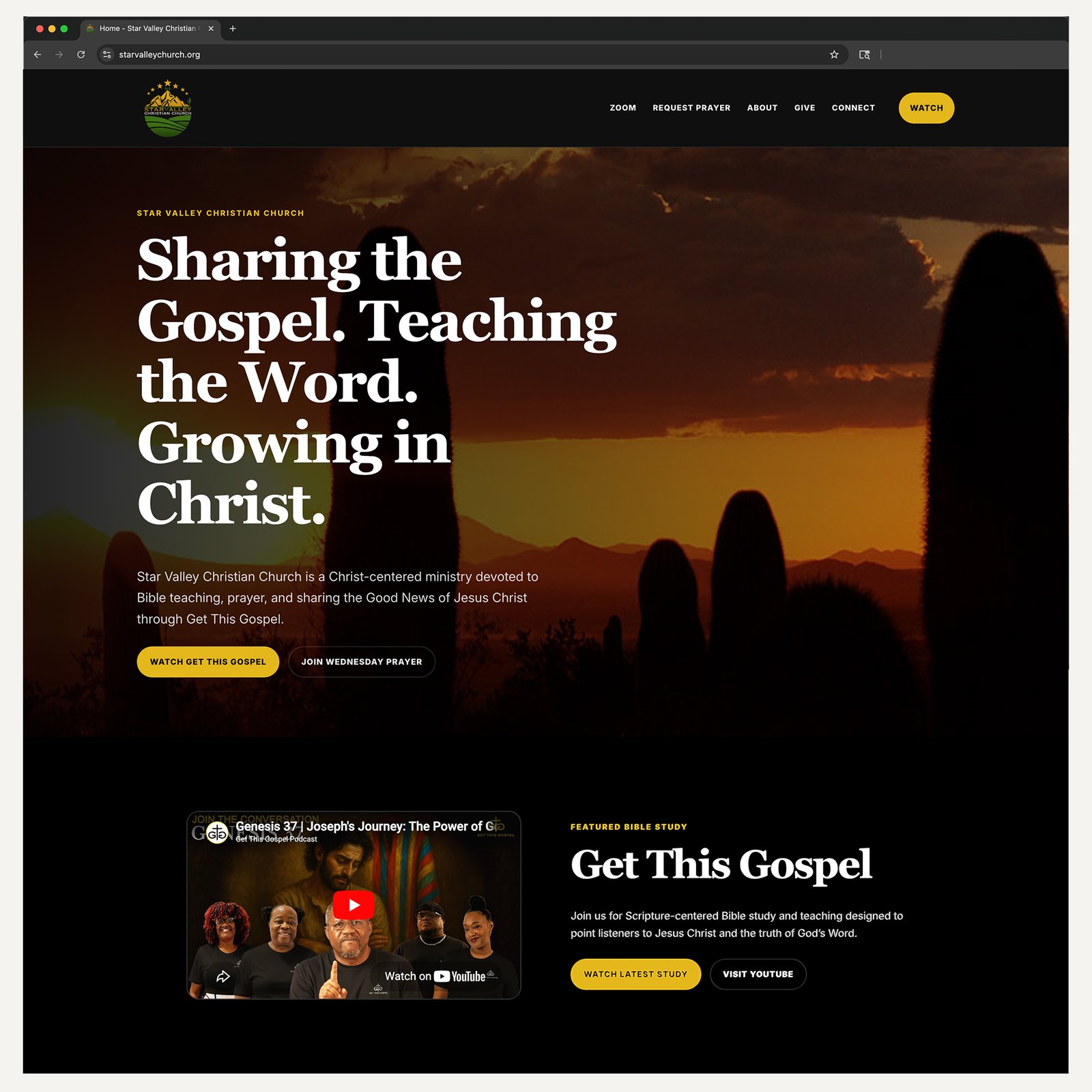 Homepage + Ministry Pages - Website Refresh